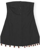 Top Bustier Suiting Coton Bio noir
