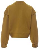 Sweat 100% Laine Turtleneck brun kaki