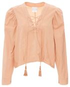 Blouse Lacée camel