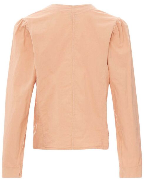 Blouse Lacée camel