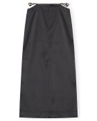 Jupe Maxi Double Satin Recyclé noire