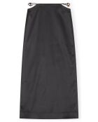 Jupe Maxi Double Satin Recyclé noire