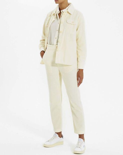 Sur-chemise Ulysse Velours Côtelé écrue