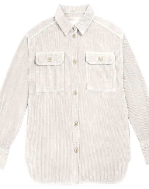 Sur-chemise Ulysse Velours Côtelé écrue