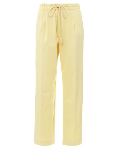 Pantalon Jogger Twill de Coton vanille