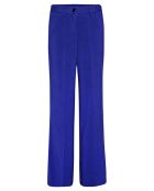 Pantalon Mannish Viscose Laine bleu électrique