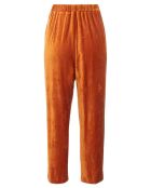 Hose aus fließendem Samt in Orange