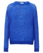 Pull en Mohair mélangé bleu