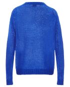 Pull en Mohair mélangé bleu