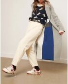 Pantalon Patt Velours Côtelé écru
