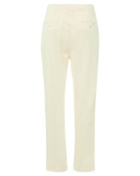 Pantalon Patt Velours Côtelé écru