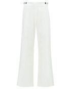 Pantalon Flare Velours Côtelé  blanc