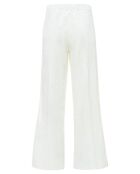 Pantalon Flare Velours Côtelé  blanc