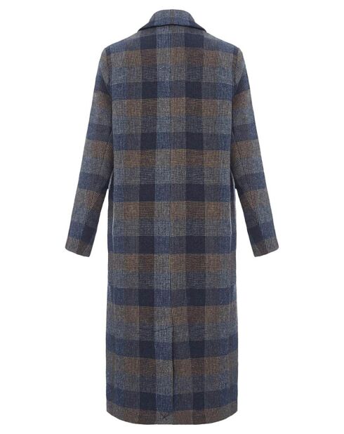 Manteau Gabin Carreaux bleu