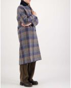 Manteau Gabin Carreaux bleu