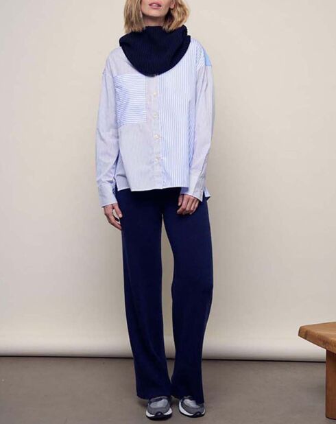 Chemise Coocoo Rayures Popeline bleu ciel