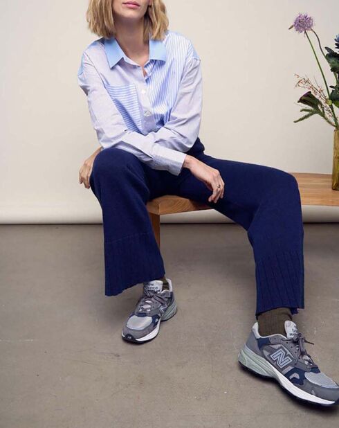 Chemise Coocoo Rayures Popeline bleu ciel