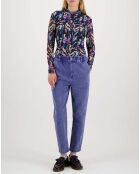 Top Col Roulé Elie Tulle violet