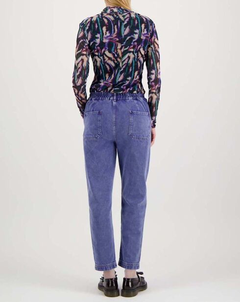 Top Col Roulé Elie Tulle violet