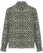 Blouse Derrick Popeline Imprimée vert kaki