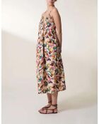 Robe Roar Patch Coton Bio écru/multicolore