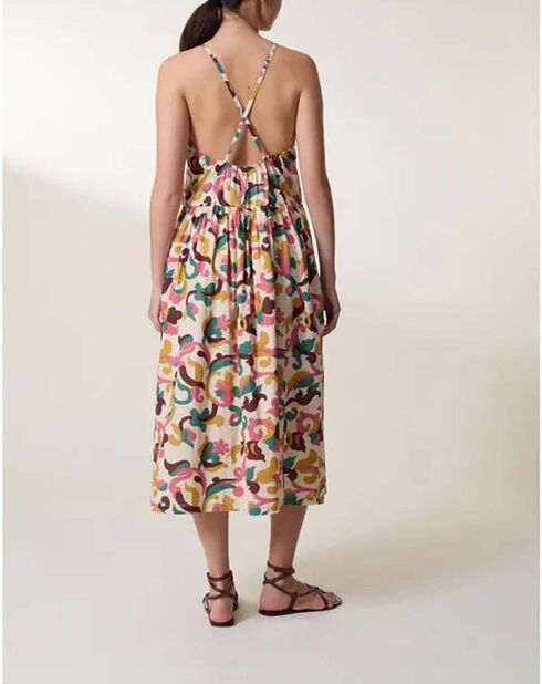 Robe Roar Patch Coton Bio écru/multicolore