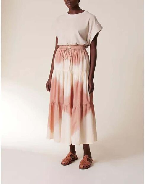 Juize Tie & Dye Coral rok van biologisch katoen