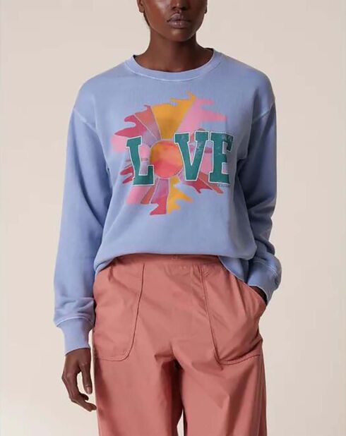 Sweat Sortie Love Coton Bio lavande