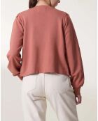 Cardigan Molleton Sensas Coton Bio terracotta