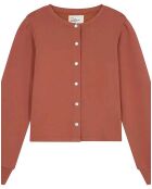 Cardigan Molleton Sensas Coton Bio terracotta