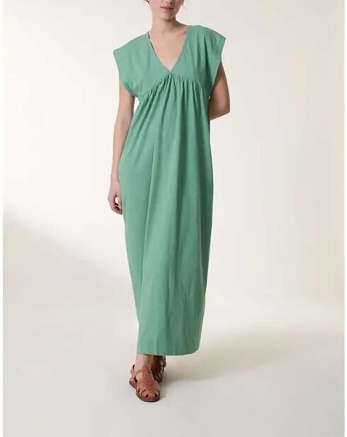 Robe Richard Coton Bio vert céladon