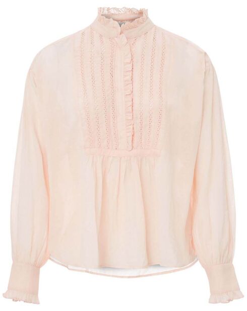 Hitala Sand-Bluse aus Baumwollvoile