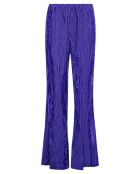 Pantalon Flare Velours Côtelé violet