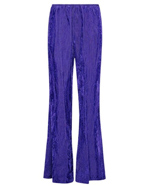 Pantalon Flare Velours Côtelé violet