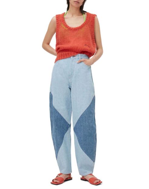 Jean Cutline Coton Bio bleu clair