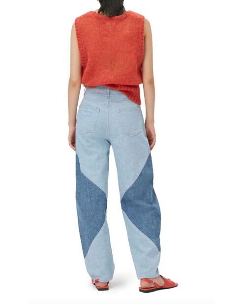 Jean Cutline Coton Bio bleu clair