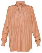 Blouse 100% Soie Bohémienne Habotai cuivre