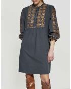 Robe Joana Crêpe de Coton noire