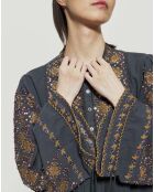 Robe Joana Crêpe de Coton noire