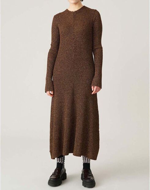 Braunes Glitzerkleid
