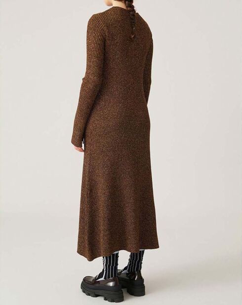 Braunes Glitzerkleid