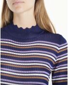 Top Maille Asma Rayures bleu marine