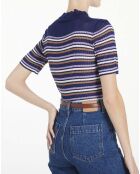 Top Maille Asma Rayures bleu marine