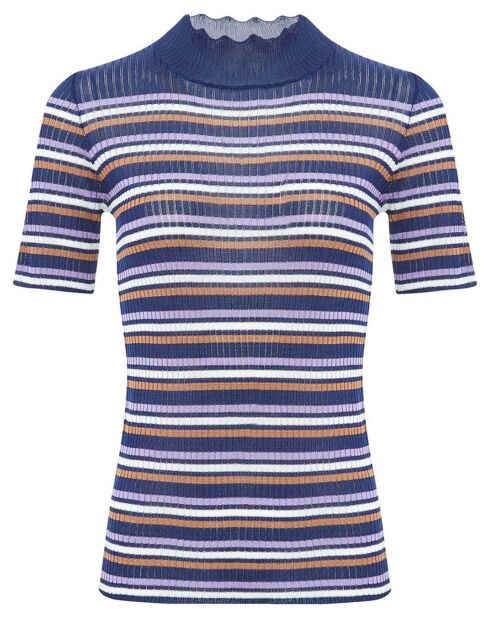 Top Maille Asma Rayures bleu marine