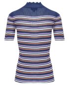 Top Maille Asma Rayures bleu marine