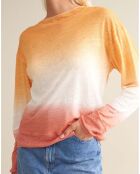 T-shirt Senia Tie & Dye Lin orange