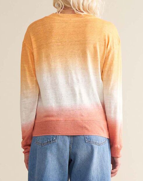 T-shirt Senia Tie & Dye Lin orange