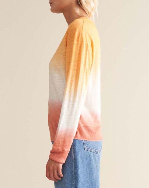 T-shirt Senia Tie & Dye Lin orange