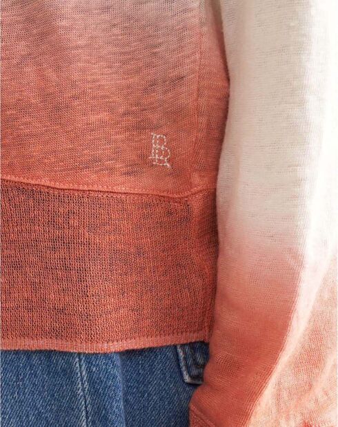 T-shirt Senia Tie & Dye Lin orange