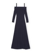 Robe Off Shoulder bleu marine